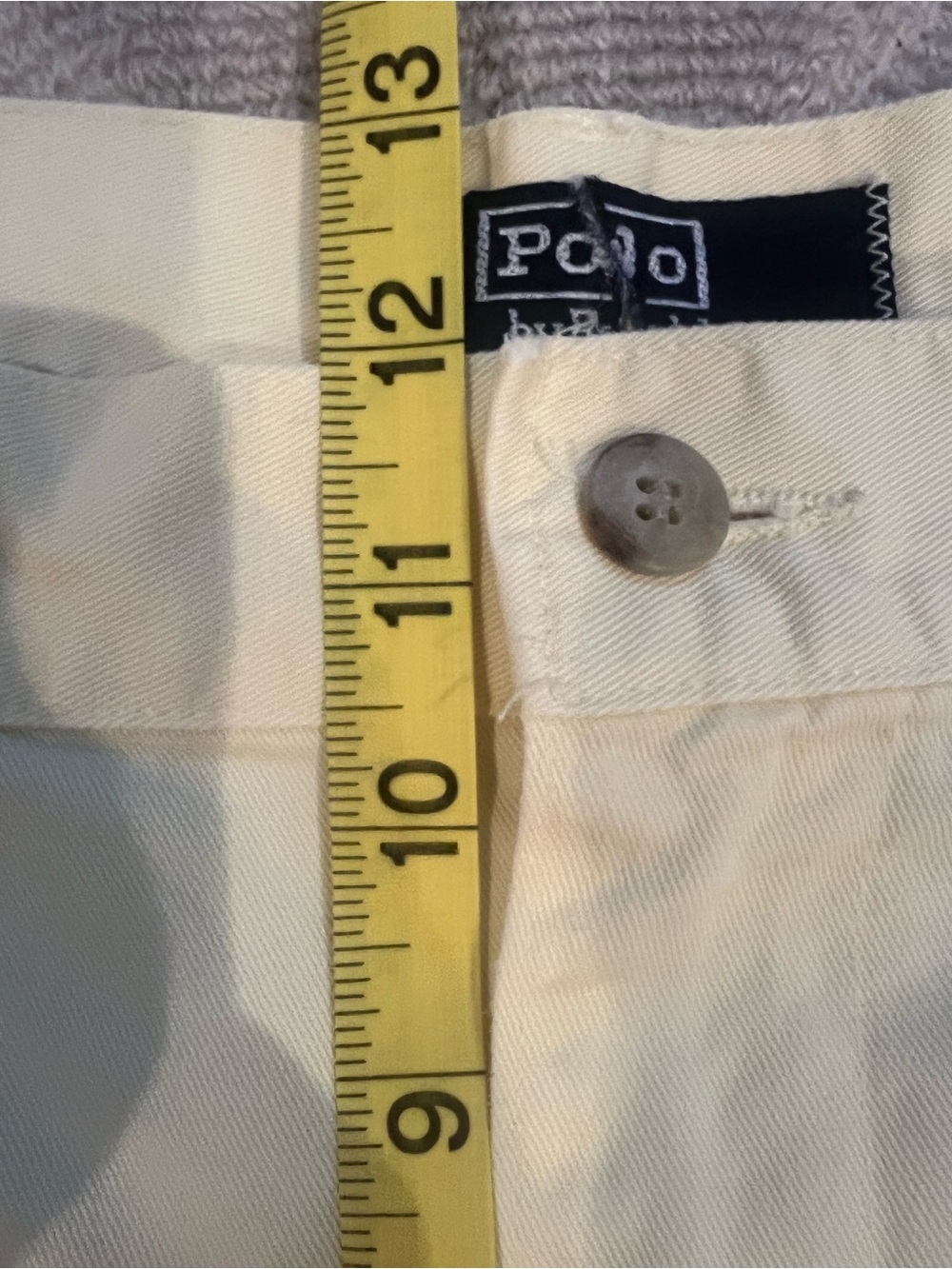 Vintage Polo by Ralph Lauren Yellow pleat “Tyler” Men’s Shorts Sz 34 made in US - Picture 8 of 9
